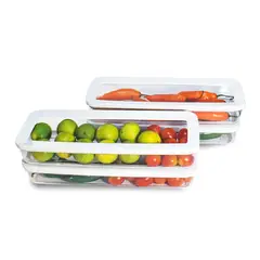 VIP AHMET - Contenedor de almacenamiento rectangular 4 x 750 ml