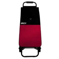 ROY - Carrito Roy Estructura Fija Bolso Matizado Negro y Vino