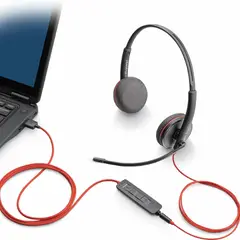 POLY - Audífono estéreo Blackwire 3320 USB-A