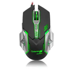 CYBERTEL - Mouse Gamer RGB Led - Multicolor 6 Botones - USB