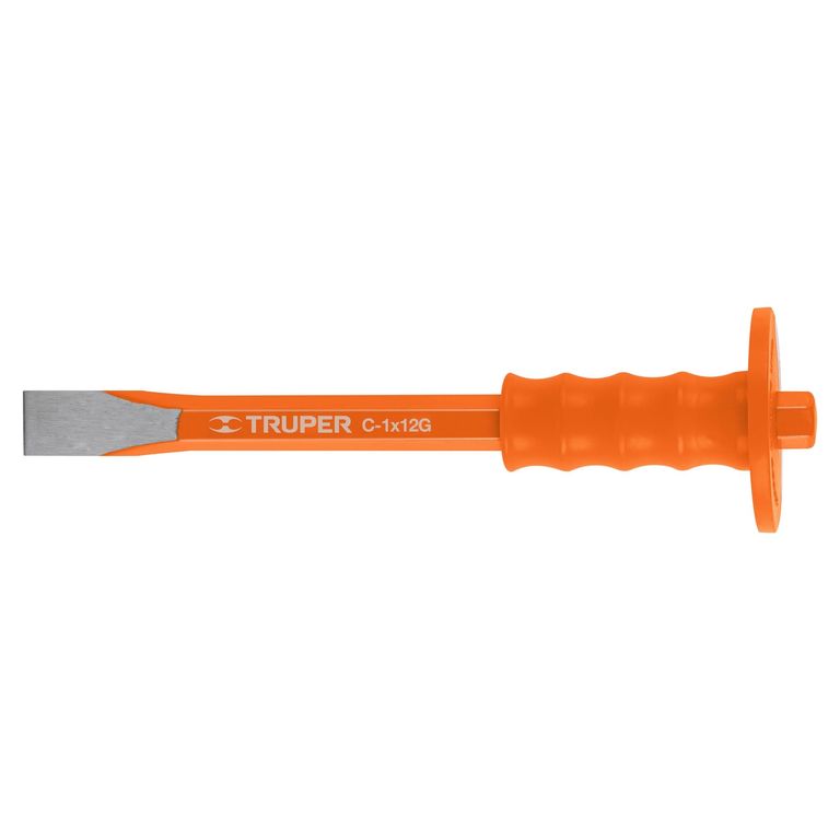Cincel de corte frío 1 X 12" con grip, Truper
