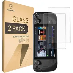 GENERICO - Protector Pantalla Mica de vidrio Templado Steam Deck Oled 2023 x2 uni