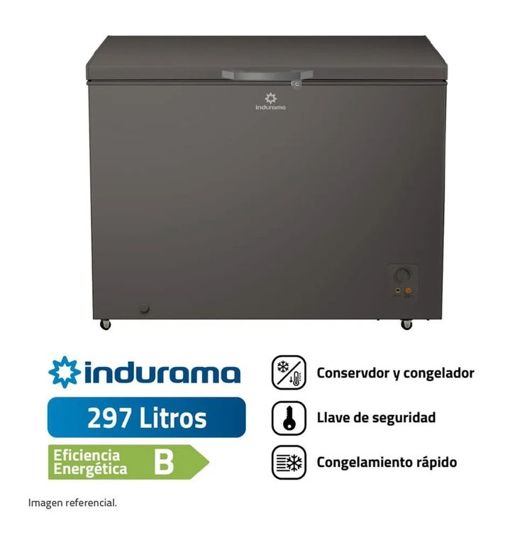Congeladora 297L Defrost Gris Indurama CI 320DG