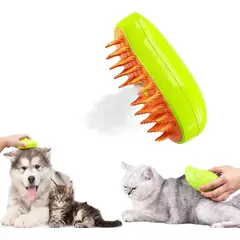 GENERICO - CEPILLO PEINE A VAPOR PARA GATOS Y PERROS 3 EN 1 RECARGABLE