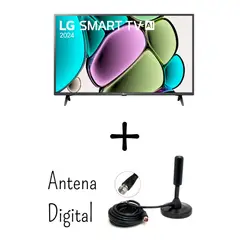 LG - Televisor 43 Pulgadas FHD WebOS ThinQ 43LR6000PSA + Antena Digital (Nuevo Modelo)