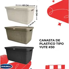 GENERICO - Canasta de tipo yute