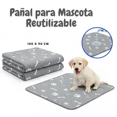 GENERICO - Pañal para Perro Reutilizable Grande Pack x 3 Unidades