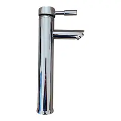 GENERICO - Grifo Alto Mezcladora Monocomando Lavabo u Ovalin Acero Cromado