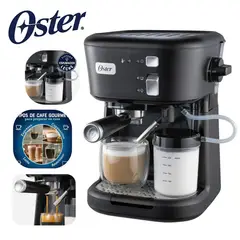 OSTER - Cafetera Esspreso y Capuccino 15 Bares 1170 W Negro BVSTEM5501B