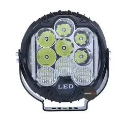JET - Faro Led Modelo Force 6-5Pulg 80w Blanco Con DRL Ambar Par