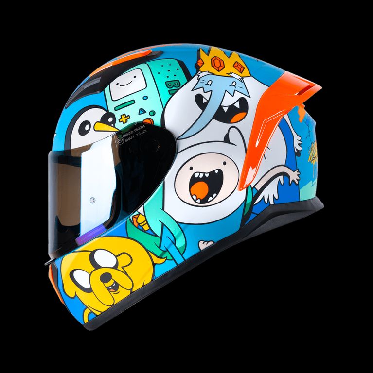 Casco Integral SHAFT SH-582SP Adventure Time Moderno Talla XL Certificado ECE 22.06 para Moto
