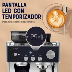 OSTER - Cafetera para Espresso con Molinillo Perfect Brew