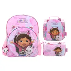 CHILDRENS CLUB - Pack Escolar Mochila Nido Premium Gabby Dollhouse peluche