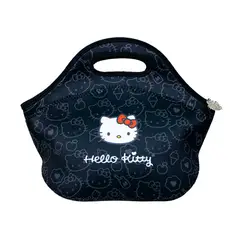 SCOOL - Lonchera Hello Kitty Negro Neopreno