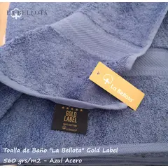LA BELLOTA - Toalla de Baño "Gold Label" 560 grs/m2 "La Bellota" - Azul Acero