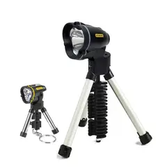STANLEY - Linterna led con trípode + Linterna llavero led