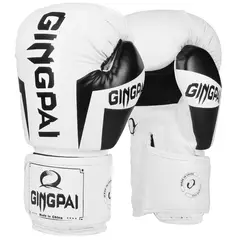 OEM - Guantes Boxeo GINGPAI M02 Profesionales 12 Oz Blanco