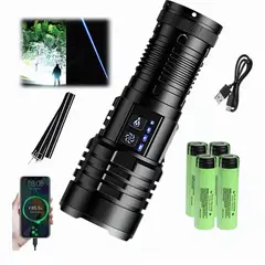 LIDIMI - Linterna Led 50w 5800lm Largo Alcance 3000m Recargable