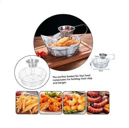 1 Cesta con Cremera para Mesa Restaurants Hambueguesas