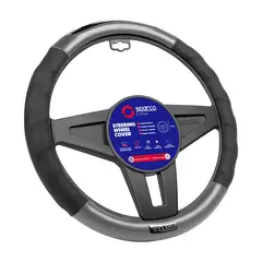 SPARCO - Forro De Timón Premium Negro 37-38Cm