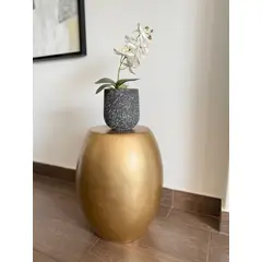 MAP DESIGN HOME - Mesa Auxiliar Lateral Zen Golden 33x45 cm
