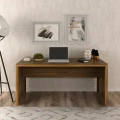 R&R MUEBLES - Escritorio Moderno Hinoa Marrón Claro