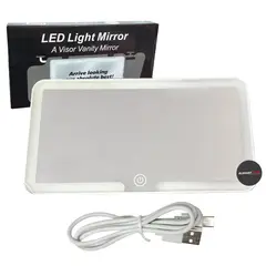 JETION - Espejo Retrovisor Con Led Para Visera De Auto Recargable