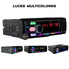 JETECH - Autoradio Mar Universal Desmontable RGB USB BT Con Control