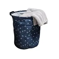 DORELINE - Cesta multiusos estampado ancla azul