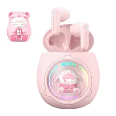 ONIKUMA - Audífonos Bluetooth T302 Rosa