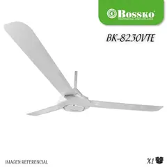 BOSSKO - Ventilador de Techo BK-8230VTE de 90 Watts