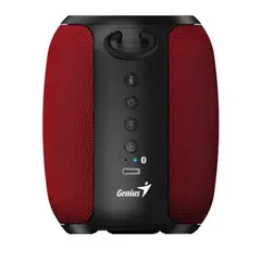 GENIUS - Parlante Sp-915bt Bluetooth 5w 6h Mic Ai Copilot Rgb BlackRed