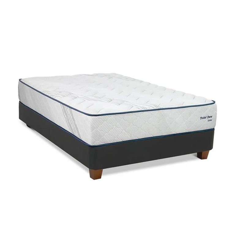 Cama Americana Pocket Snow 1.5 Plazas