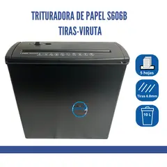 GENERICO - Trituradora de Papel A4 Eléctrico - Tiras- Viruta