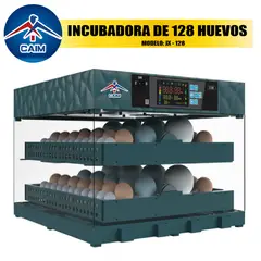 CAIM - INCUBADORA DE 128 HUEVOS MARCA CAIM INCUBADORAS FULL AUTOMÁTICA