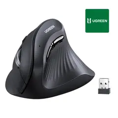 UGREEN - Mouse Vertical Inalambrico 4000dpi 5 Botones Ergonomico