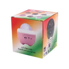 GENERICO - Bola LED RGB con Bocina y Control de Música Blanco