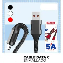 GENERICO - CABLE DE USB A TIPO C ENMALLADO 5A