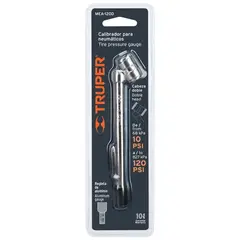 Truper - MEDIDOR DOBLE DE AIRE 10-120 PSI 19099 TRUPER