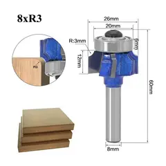 MAXTOOLS - FRESA CANTEADORA R3 de 4 aspas de 1/4 para canto grueso