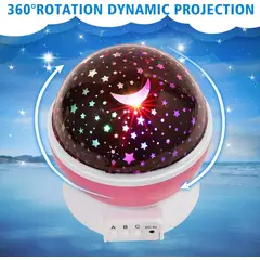 GENERICO - Lámpara Proyector De Noche Giratorio Para Dormir Luz LED