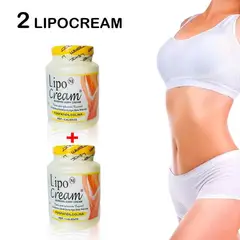 GENERICO - 2 Crema reductora Lipo Cream - Tapa Amarilla