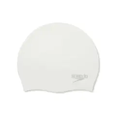 Speedo - Gorro para Natación Speedo Plain Moulded Blanco