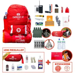 EMERGENCY KIT PERU - Mochila de emergencia PREMIUM FAMILIAR 3-4 personas