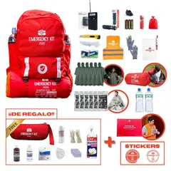EMERGENCY KIT PERU - Mochila de emergencia PREMIUM FAMILIAR PLUS 5-6 personas