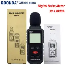 GENERICO - Sonómetro Medidor de Sonido Prueba de Ruido Decibelímetro S8607- Hosal