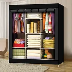 OEM - Ropero Armable 3 Cuerpos Estante Organizador con Funda