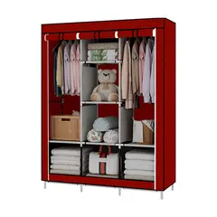 OEM - Ropero Armable 3 Cuerpos Estante Organizador con Funda