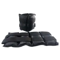 GENERICO - Tobilleras de Arena Lastradas de 3 kg Negro