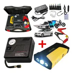 OEM - Kit de Emergencia Arrancador Batería Compresor Auto Carro Recargable